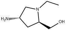 2-Pyrrolidinemethanol,4-amino-1-ethyl-,(2R,4S)-(9CI) Struktur