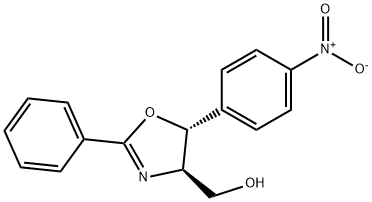 [5-(4-硝基苯基)-2-苯基-4,5-二氢-唑-4-基]-甲醇 结构式