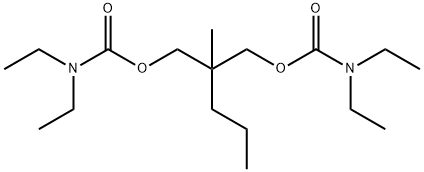 Bis(N,N-diethylcarbamic acid)2-methyl-2-propyltrimethylene ester 结构式