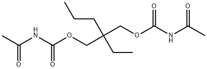 Bis(acetylcarbamic acid)2-ethyl-2-propyltrimethylene ester Structure