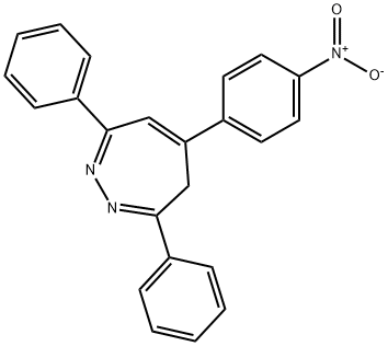 5-(p-Nitrophenyl)-3,7-diphenyl-4H-1,2-diazepine,25649-75-6,结构式