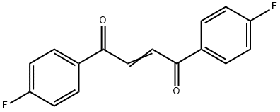 TRANS-1,2-ビス(4-フルオロベンゾイル)エチレン 化学構造式