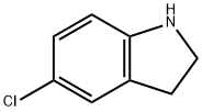 5-クロロ-2,3-ジヒドロ-1H-インドール 化学構造式