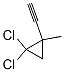 Cyclopropane, 1,1-dichloro-2-ethynyl-2-methyl- (7CI,8CI,9CI) 结构式