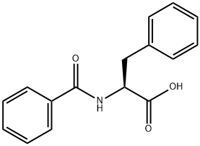 N-ベンゾイル-L-フェニルアラニン 化学構造式