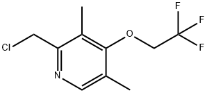 2-Chloromethyl-3,5-dimethyl-4-trifluoroethyl pyridine Struktur