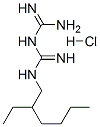 1-(2-ethylhexyl)biguanide monohydrochloride Structure