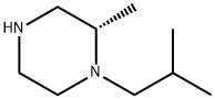 Piperazine, 2-methyl-1-(2-methylpropyl)-, (2S)- (9CI) 结构式