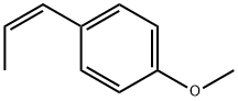4-メトキシ-1-[(Z)-1-プロペニル]ベンゼン 化学構造式