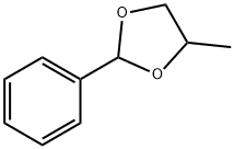 4-メチル-2-フェニル-1,3-ジオキソラン 化学構造式
