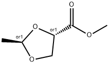 1,3-Dioxolane-4-carboxylicacid,2-methyl-,methylester,trans-()-(8CI)|