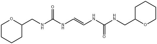 1,1'-[(E)-Vinylene]bis[3-[(tetrahydro-2H-pyran-2-yl)methyl]urea] 结构式