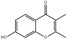 4H-1-Benzopyran-4-one, 7-hydroxy-2,3-dimethyl-,2569-75-7,结构式