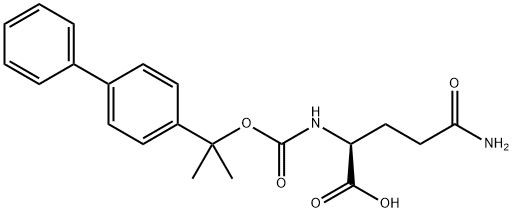 N2-[(1-[1,1'-biphenyl]-4-yl-1-methylethoxy)carbonyl]-L-glutamine Struktur