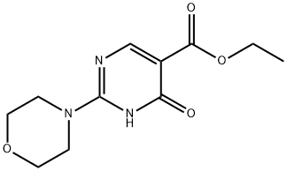 ETHYL 4-HYDROXY-2-MORPHOLINOPYRIMIDINE-5-CARBOXYLATE 结构式