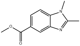 甲基1,2 -二甲基-1H-1,3 -苯并咪唑-5 -甲酸叔丁酯 结构式