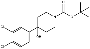 1-BOC-4-(3,4-DICHLOROPHENYL)-4-HYDROXYPIPERIDINE Structure