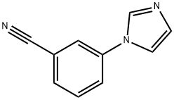 1-(3-シアノフェニル)-1H-イミダゾール 化学構造式