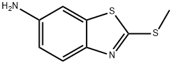 2-(メチルスルファニル)-1,3-ベンゾチアゾール-6-アミン 化学構造式