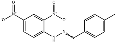 P-TOLUALDEHYDE 2,4-DINITROPHENYLHYDRAZONE Struktur