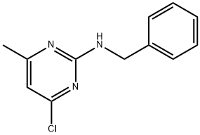 N-BENZYL-4-CHLORO-6-METHYLPYRIMIDIN-2-AMINE 结构式