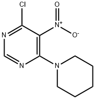 4-氯-5-硝基-6-(哌啶-1-基)嘧啶 结构式