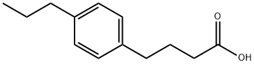 4-(4-propylphenyl)butanoic acid 化学構造式
