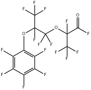2,3,3,3-tetrafluoro-2-[1,1,2,3,3,3-hexafluoro-2-(pentafluorophenoxy)propoxy]propionyl fluoride Structure