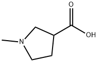 1-甲基吡咯烷-3-甲酸,25712-60-1,结构式