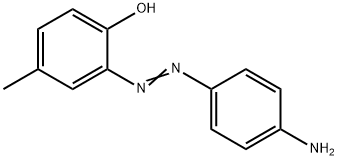 2-(p-Aminophenylazo)-4-methylphenol Structure