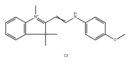 2-[2-[(4-methoxyphenyl)amino]vinyl]-1,3,3-trimethyl-3H-indolium chloride Structure