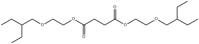 Succinic acid bis[2-(2-ethylbutoxy)ethyl] ester Structure