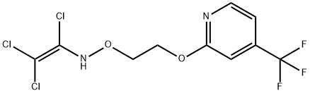 1,2,2-三氯-N-[2-[[4-(三氟甲基)-2-吡啶基]氧基]乙氧基]乙烯胺, 257284-78-9, 结构式