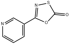5-PYRIDIN-3-YL-[1,3,4]OXATHIAZOL-2-ONE 化学構造式