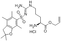 257288-23-6 N5-[[[(2,3-二氢-2,2,4,6,7-五甲基-5-苯并呋喃基)磺酰基]氨基]亚氨基甲基]-L-鸟氨酸烯丙酯单盐酸盐