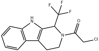 2-CHLORO-1-[1-(TRIFLUOROMETHYL)-1,3,4,9-TETRAHYDRO-2H-BETA-CARBOLIN-2-YL]ETHAN-1-ONE Structure