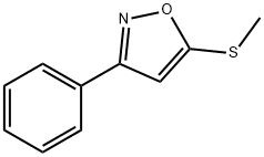 5-(Methylthio)-3-phenylisoxazole Struktur