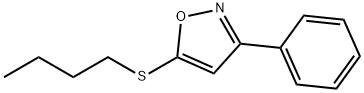 5-Butylthio-3-phenylisoxazole Struktur