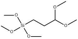 3-(トリメトキシシリル)プロピオンアルデヒドジメチルアセタール 化学構造式