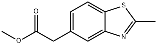 5-Benzothiazoleaceticacid,2-methyl-,methylester(9CI) Struktur