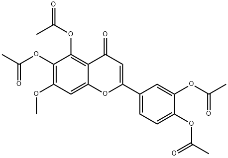 PEDALITINTETRAACETATE 结构式