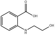 2-((2-hydroxyethyl)amino)-benzoicaci Struktur