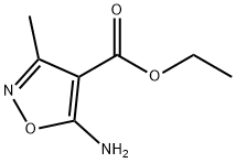 5-アミノ-3-メチルイソキサゾール-4-カルボン酸エチル 化学構造式