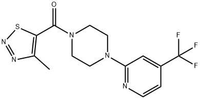 257862-68-3 PIPERAZINE, 1-[(4-METHYL-1,2,3-THIADIAZOL-5-YL)CARBONYL]-4-[4-(TRIFLUOROMETHYL)-2-PYRIDINYL]-