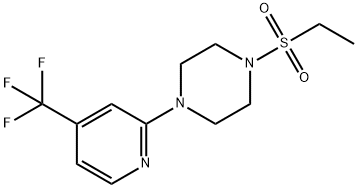 PIPERAZINE, 1-(ETHYLSULFONYL)-4-[4-(TRIFLUOROMETHYL)-2-PYRIDINYL]-,257862-73-0,结构式