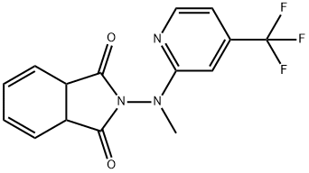 1H-ISOINDOLE-1,3(2H)-DIONE, 3A,7A-DIHYDRO-2-[METHYL[4-(TRIFLUOROMETHYL)-2-PYRIDINYL]AMINO]- Structure