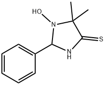 1-HYDROXY-5,5-DIMETHYL-2-PHENYLTETRAHYDRO-4H-IMIDAZOLE-4-THIONE Struktur