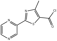 4-METHYL-2-(2-PYRAZINYL)-1,3-THIAZOLE-5-CARBONYL CHLORIDE Structure