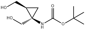 Carbamic acid, [(1R,2S)-1,2-bis(hydroxymethyl)cyclopropyl]-, 1,1-dimethylethyl Struktur