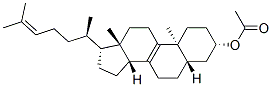 5α-コレスタ-8,24-ジエン-3β-オールアセタート 化学構造式